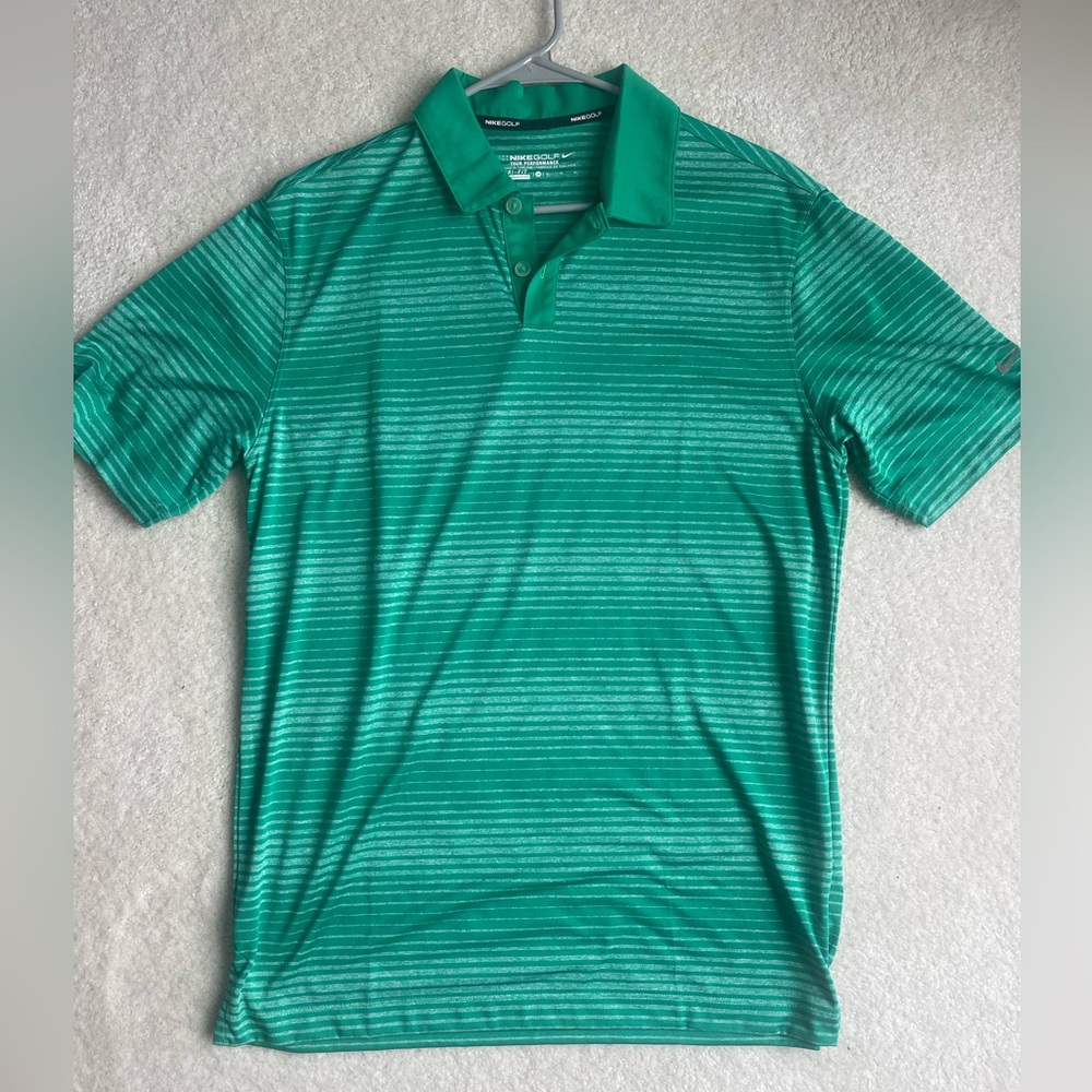 Nike Golf Polo Dri Fit Green Medium